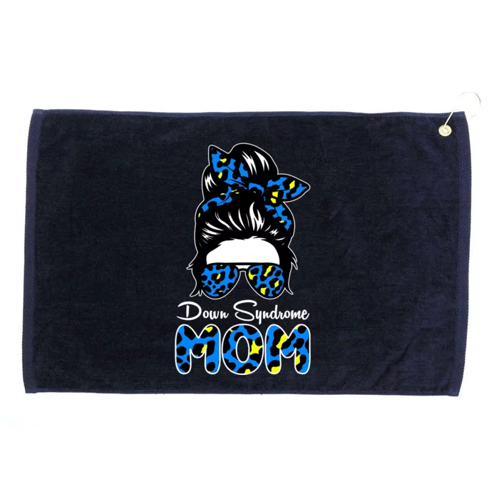 Down Syndrome Mom Hair Bun Grommeted Golf Towel