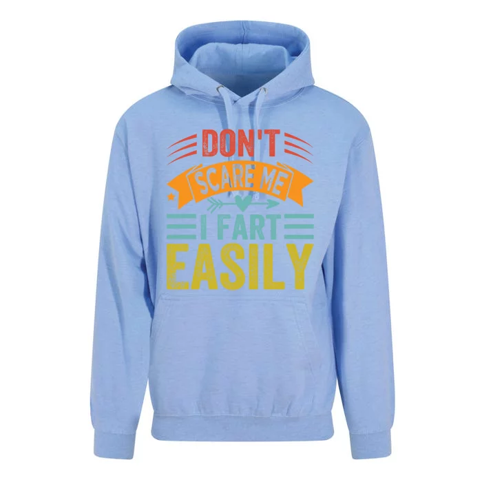 Don't Scare Me Gift I Fart Easily Gift Funny Sarcastic Gift Unisex Surf Hoodie