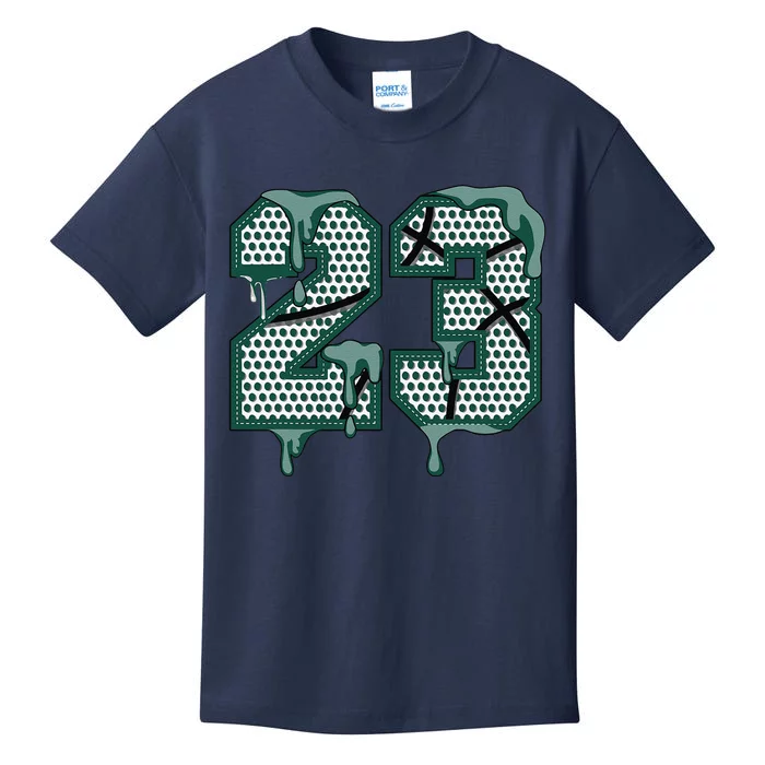 Dripping Sauce Matching Oxidized Green 4s Kids T-Shirt