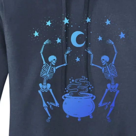 Dancing Skeletons Mystical Halloween Gift Women's Pullover Hoodie