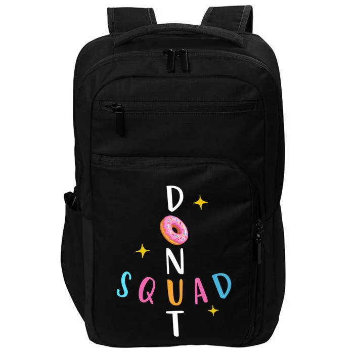 Donut Squad Matching Donut Party Pink Doughnut Sprinkles Gift Impact Tech Backpack