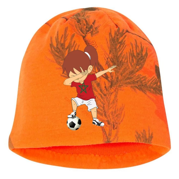 Dabbing Soccer Morocco Jersey Girls Moroccan Football Kati - Camo Knit Beanie