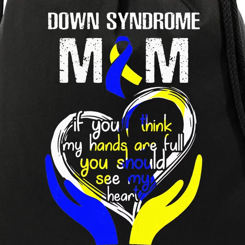 Down Syndrome Mom Costume World Down Syndrome Day Drawstring Bag