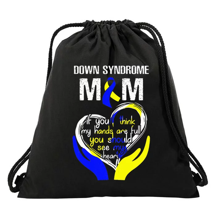 Down Syndrome Mom Costume World Down Syndrome Day Drawstring Bag