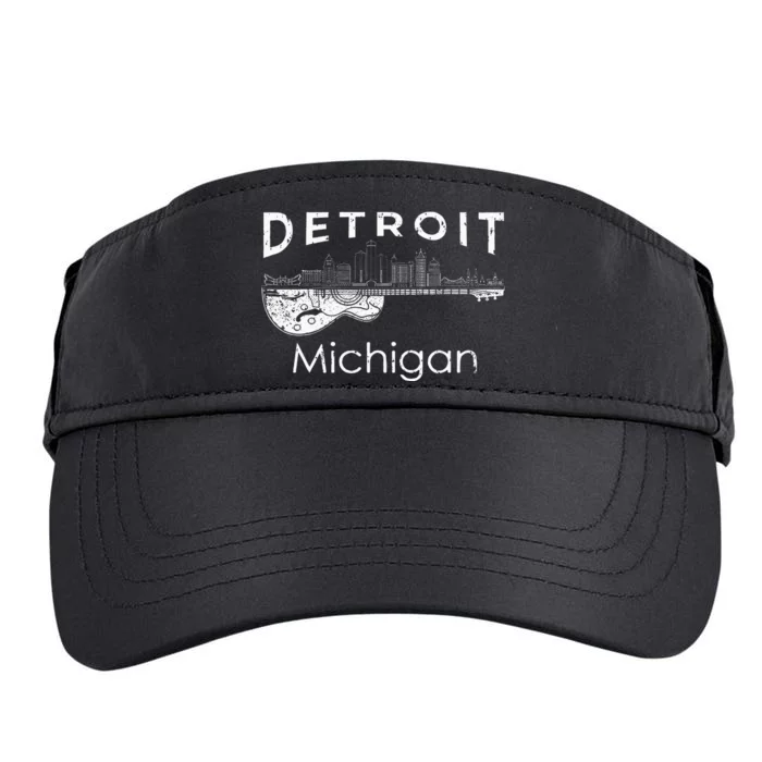 Detroit Souvenir Men Michigan Music Electric Guitar Adult Drive Performance Visor