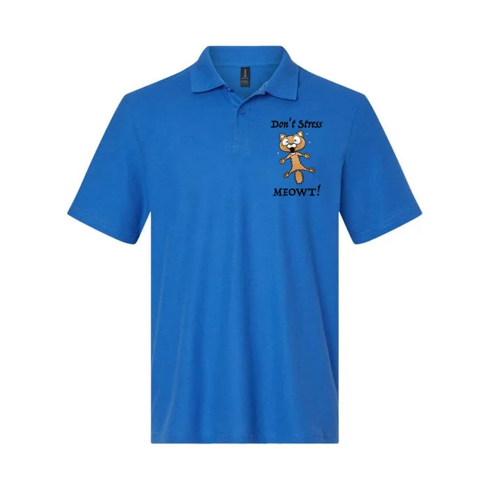 Dont Stress Meowt! Gift Softstyle Adult Sport Polo