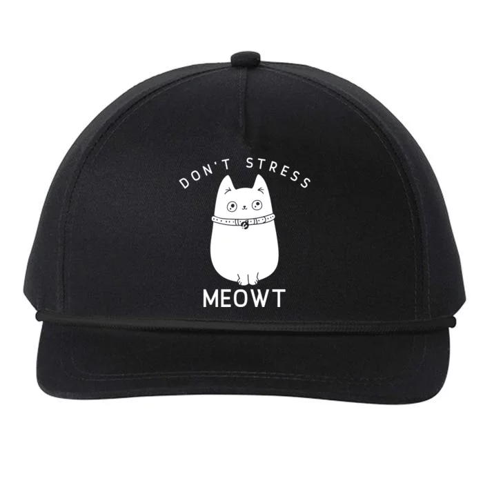 Don’t Stress Meowt Cute Cat Gift Snapback Five-Panel Rope Hat