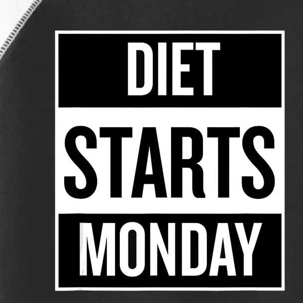 Diet Starts Monday Funny Fitness Shirt Toddler Fine Jersey T-Shirt