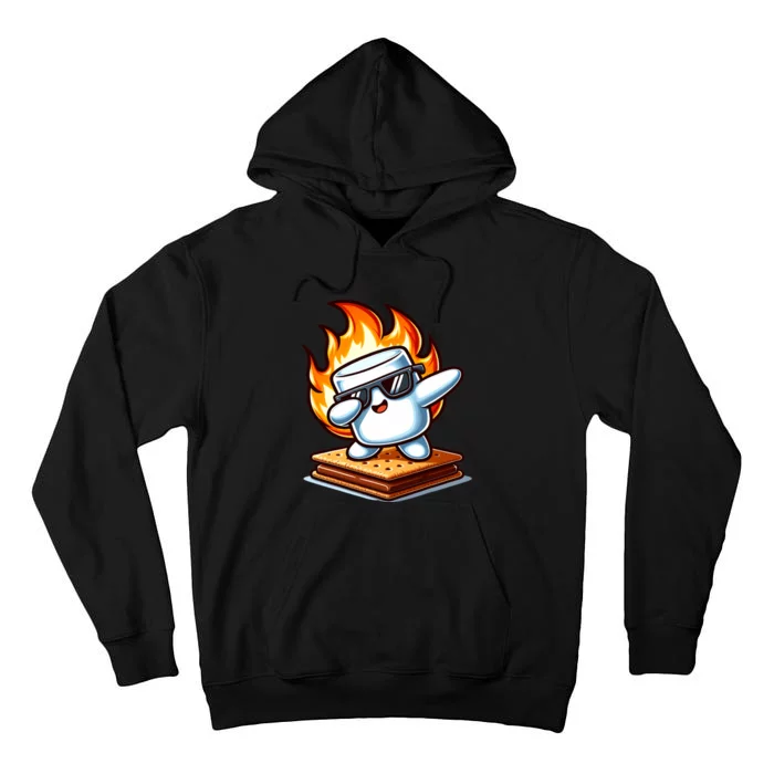 Dabbing Smore Marshmallow Cute Dab Dance Camping Tall Hoodie