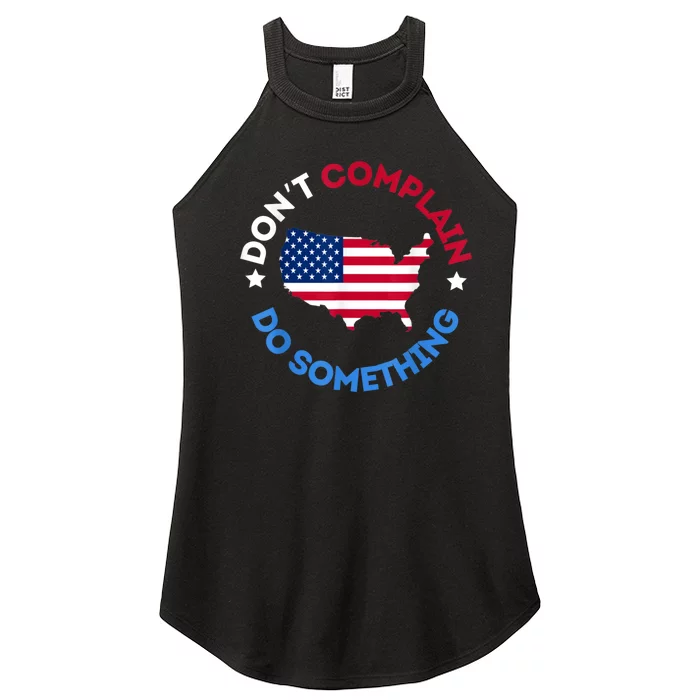 Do Something Michelle Obama DonT Complain Women’s Perfect Tri Rocker Tank