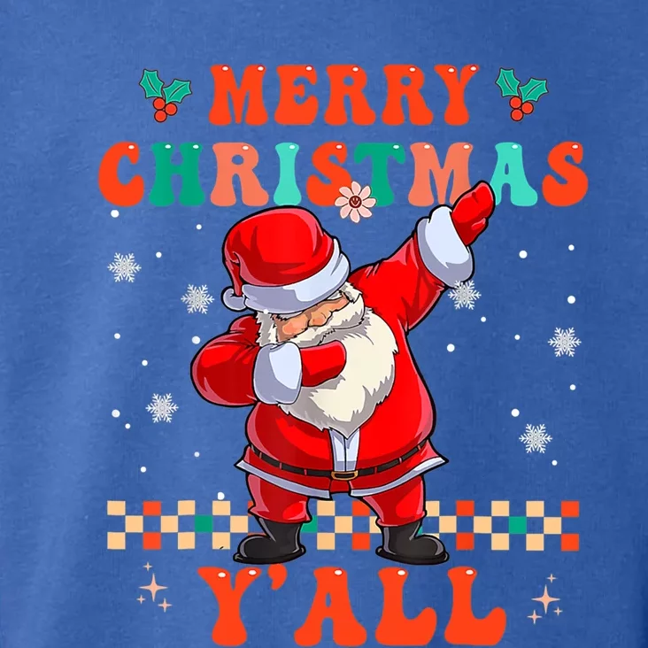 Dabbing Santa Merry Christmas Y'all Family Groovy Xmas Funny Gift Toddler Hoodie