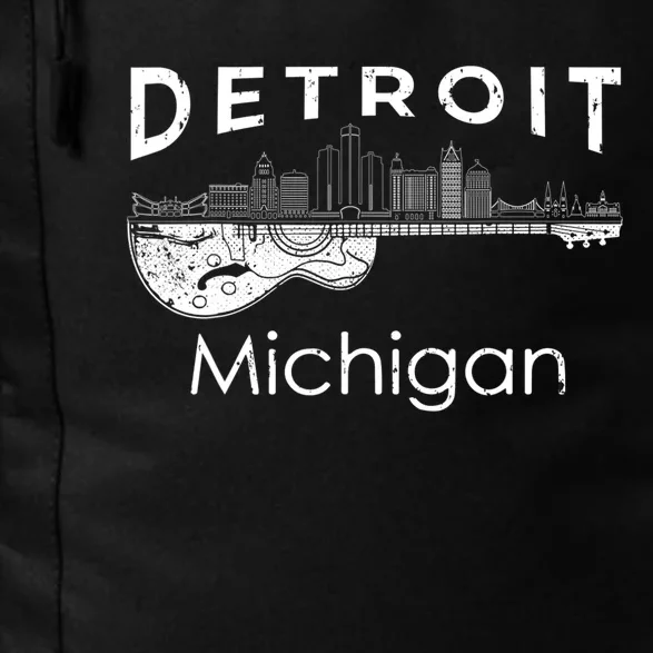 Detroit Souvenir Men Michigan Music Electric Guitar Daily Commute Backpack