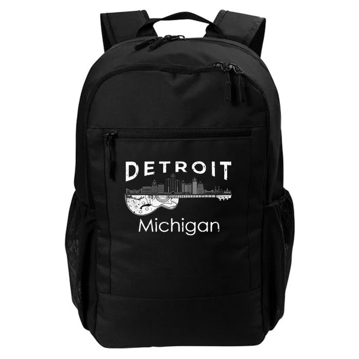 Detroit Souvenir Men Michigan Music Electric Guitar Daily Commute Backpack