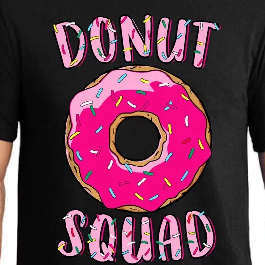 Donut Squad Matching Donut Party Pink Doughnut Sprinkles Pajama Set