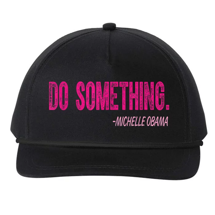 Do Something Michelle Obama Snapback Five-Panel Rope Hat