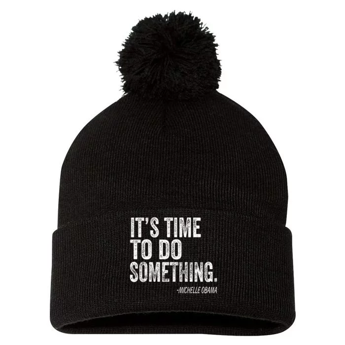 Do Something Michelle Obama Harris Walz 2024 Pom Pom 12in Knit Beanie