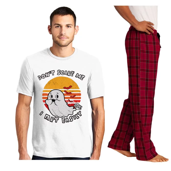 Don`T Scare Me I Fart Easily Funny Ghost Pajama Set