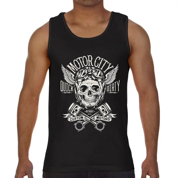 Detroit Skull Motor City Cruise Woodward Hot Rod Comfort Colors® Tank Top