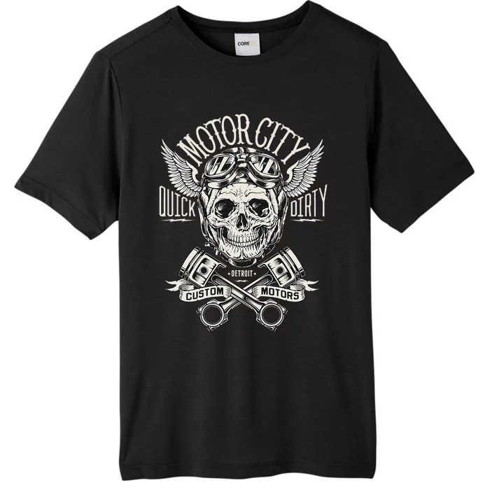 Detroit Skull Motor City Cruise Woodward Hot Rod ChromaSoft Performance T-Shirt