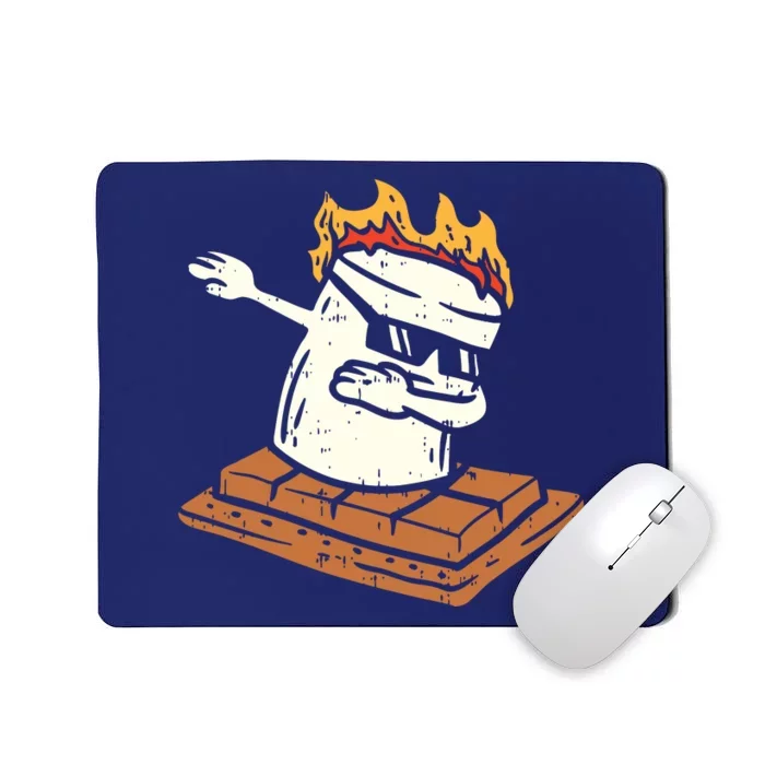 Dabbing Smore Marshmallow Cute Dab Dance Camping Camper Gift Mousepad