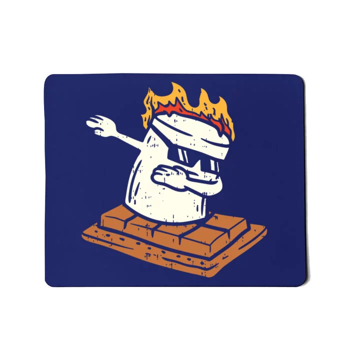 Dabbing Smore Marshmallow Cute Dab Dance Camping Camper Gift Mousepad