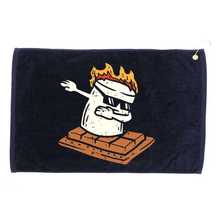 Dabbing Smore Marshmallow Cute Dab Dance Camping Camper Gift Grommeted Golf Towel