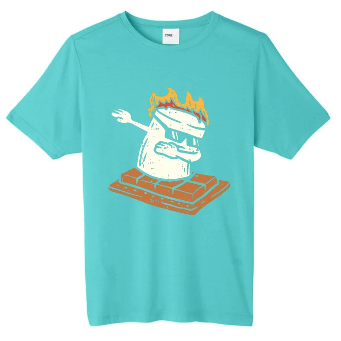 Dabbing Smore Marshmallow Cute Dab Dance Camping Camper Gift ChromaSoft Performance T-Shirt