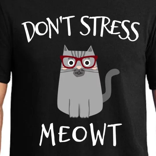 Don't Stress Meowt Funny Cat Lover Gift Pajama Set