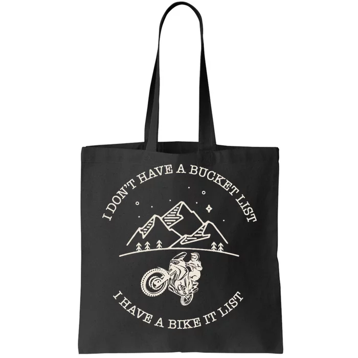 Dual Sport Motorcycle Adventure Rider Moto Tote Bag