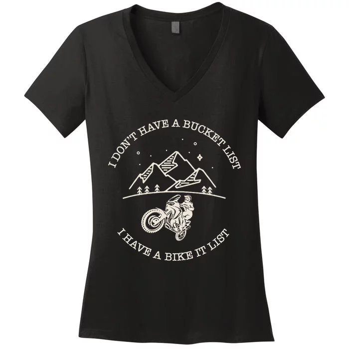 Dual Sport Motorcycle Adventure Rider Moto Women's V-Neck T-Shirt