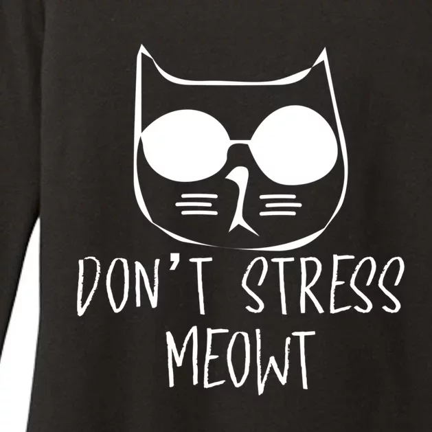 Don't Stress Meowt Gift Womens CVC Long Sleeve Shirt