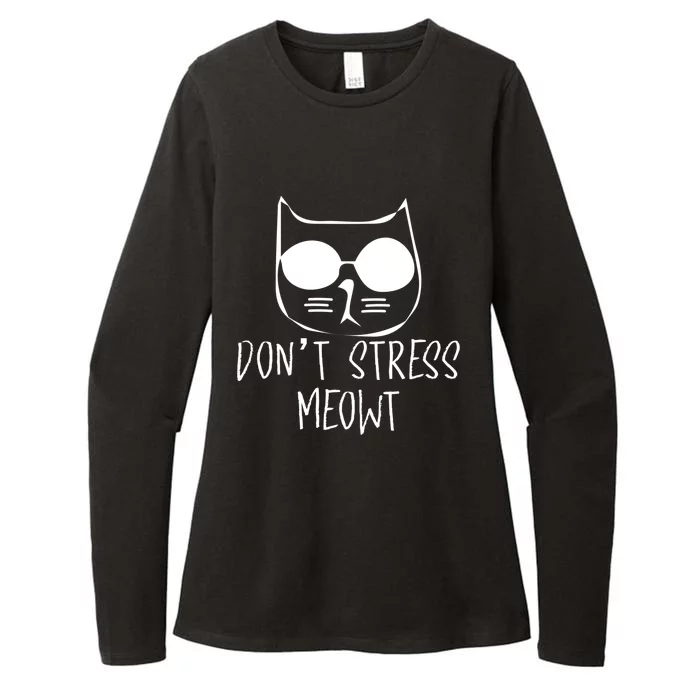 Don't Stress Meowt Gift Womens CVC Long Sleeve Shirt