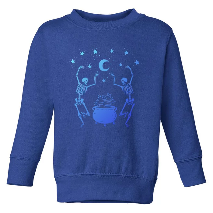 Dancing Skeletons Mystical Halloween Cool Gift Toddler Sweatshirt