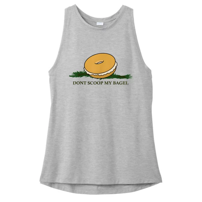 DonT Scoop My Bagel Ladies Tri-Blend Wicking Tank