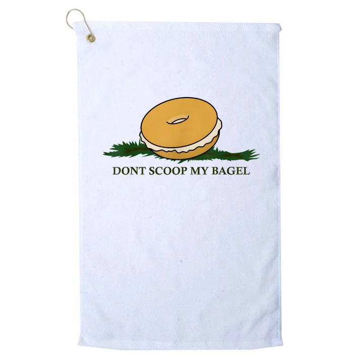 DonT Scoop My Bagel Platinum Collection Golf Towel