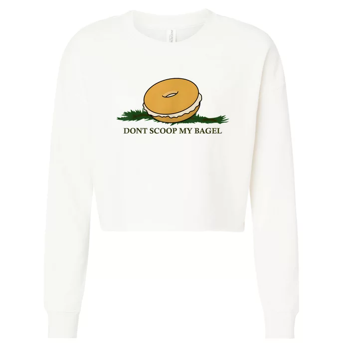 DonT Scoop My Bagel Cropped Pullover Crew