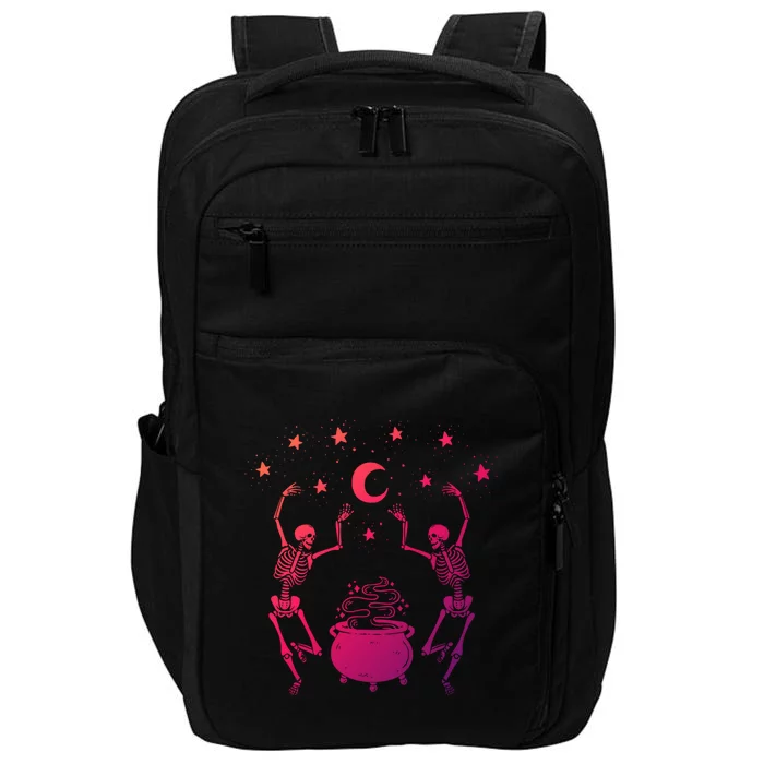 Dancing Skeletons Mystical Halloween Cool Gift Impact Tech Backpack