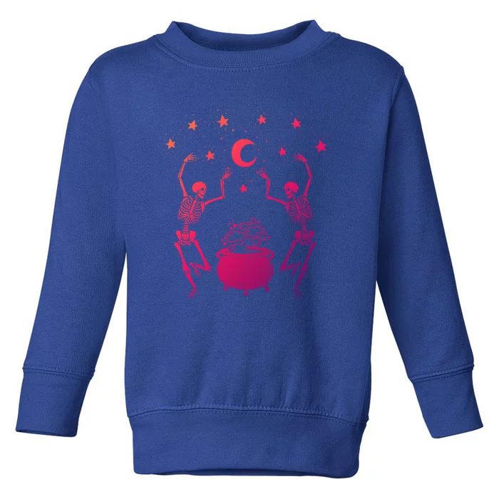 Dancing Skeletons Mystical Halloween Cool Gift Toddler Sweatshirt