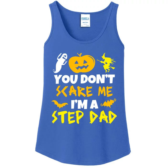 Don't Scare Me Stepgiftdad Costume Halloween Lazy Easy Stepdad Cute Gift Ladies Essential Tank