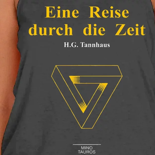 Dark Sic Mundus Creatus Est Eine Reise Durch Die Zeit Women's Knotted Racerback Tank