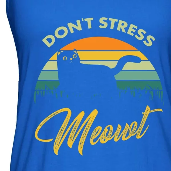 Dont Stress Me Meowt Kitty Cat Lover Cute Gift Ladies Essential Flowy Tank