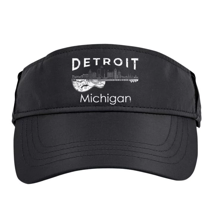 Detroit Souvenir Michigan Music Electric Guitar Adult Drive Performance Visor