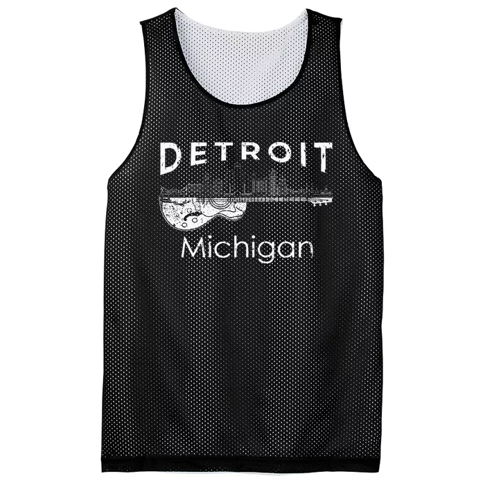 Detroit Souvenir Michigan Music Electric Guitar Mesh Reversible Basketball Jersey Tank