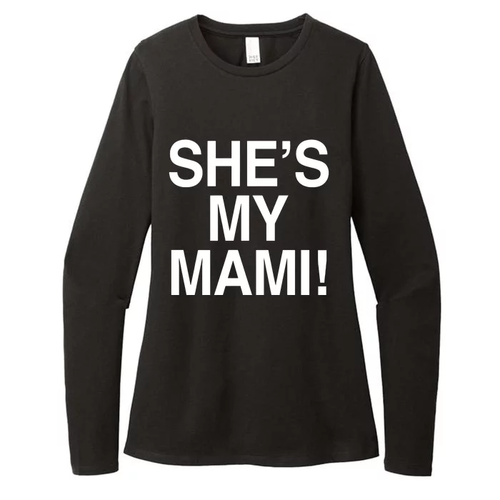 Dominik SheS My Mami Womens CVC Long Sleeve Shirt