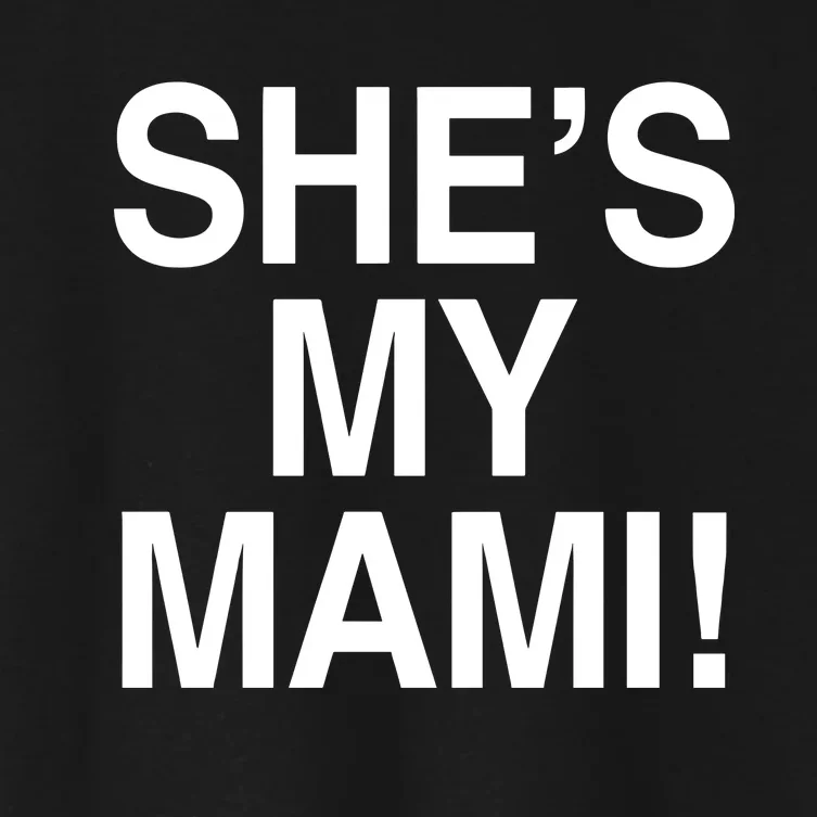 Dominik SheS My Mami Women's Crop Top Tee