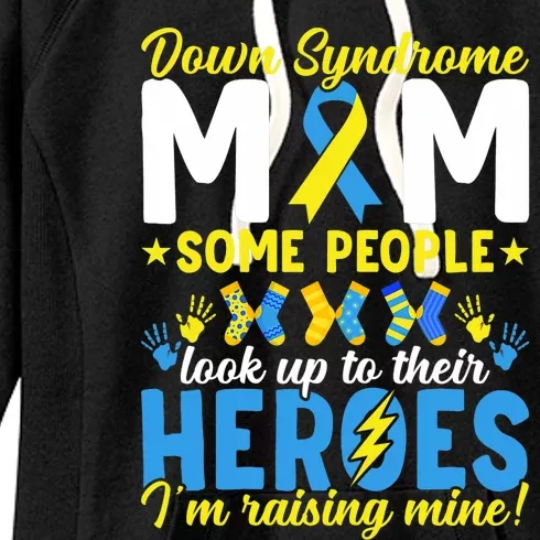 Down Syndrome Mom T21 Trisomy 21 Down Syndrome Awareness Women's Fleece Hoodie