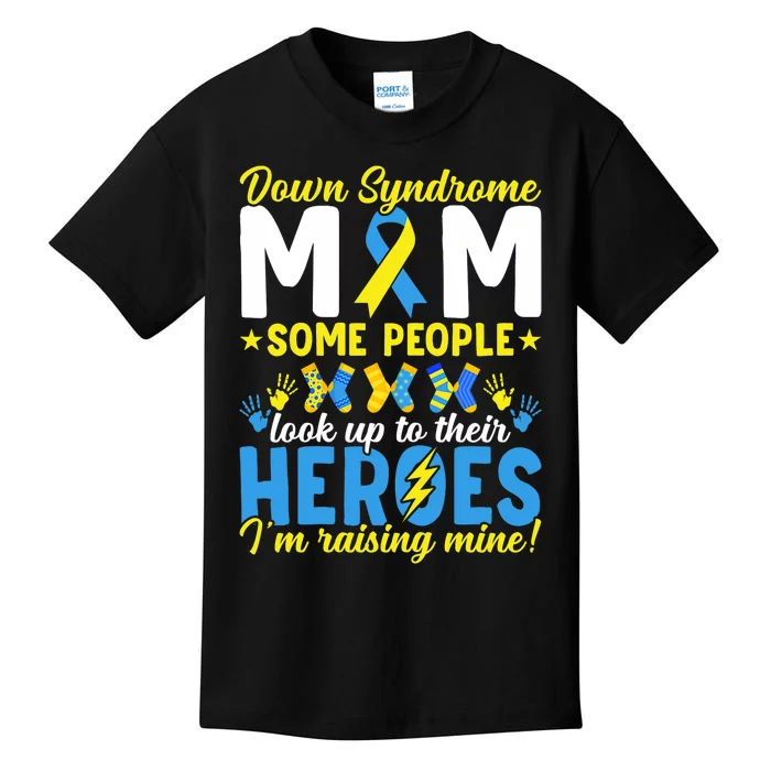 Down Syndrome Mom T21 Trisomy 21 Down Syndrome Awareness Kids T-Shirt