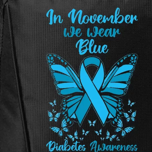 Diabetes Support November Blue Diabetes Awareness City Backpack