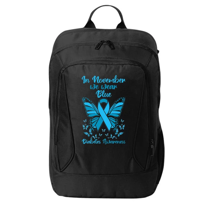 Diabetes Support November Blue Diabetes Awareness City Backpack