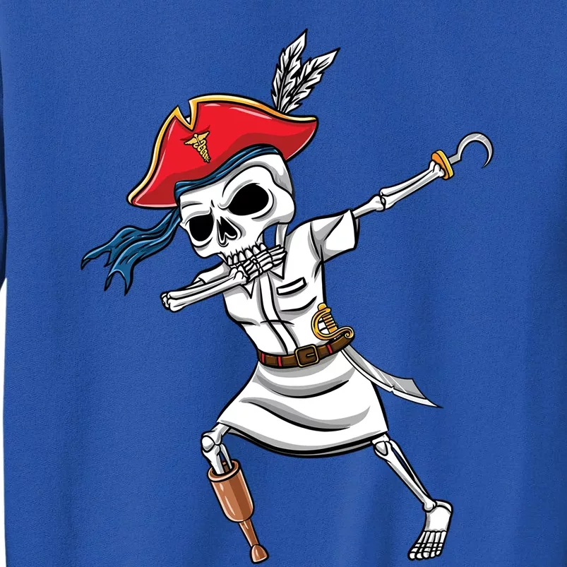 Dabbing Skeleton Nurse Pirate Halloween Gift Sweatshirt